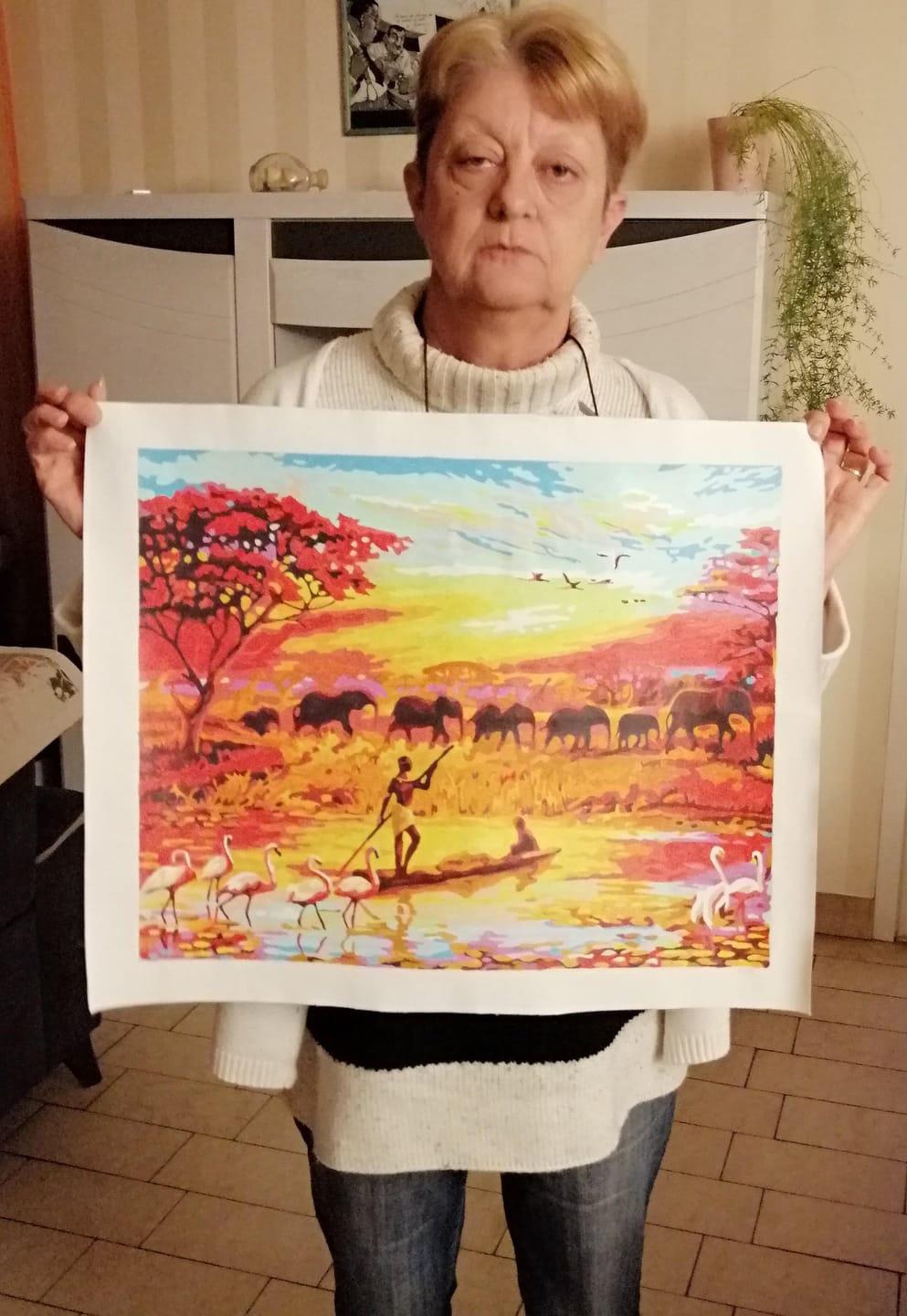 Customer photo review of Coucher de soleil Eléphants