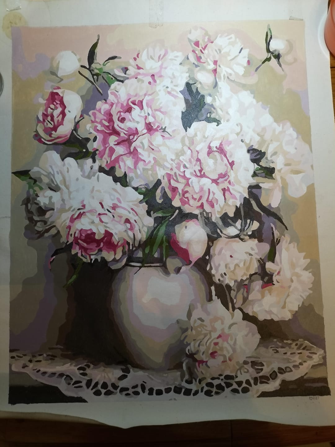 Customer photo review of Vase de Pivoines