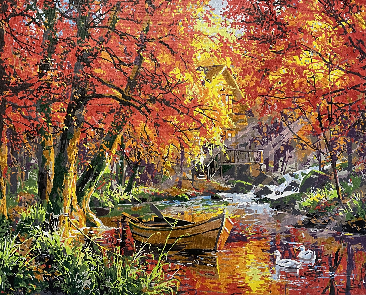 Customer photo review of Rivière d'Automne et barque