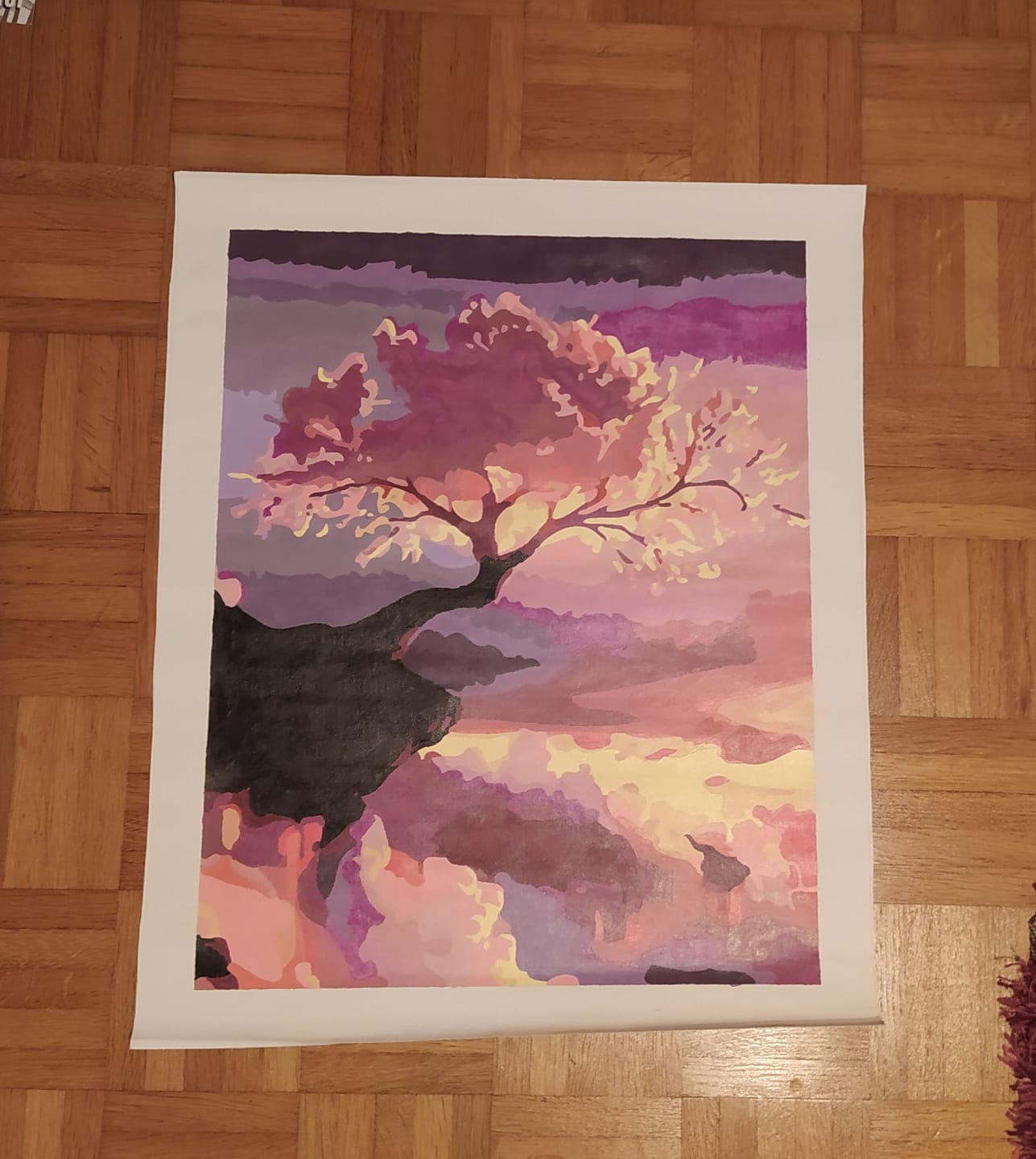 Customer photo review of Arbre rose et Nuages