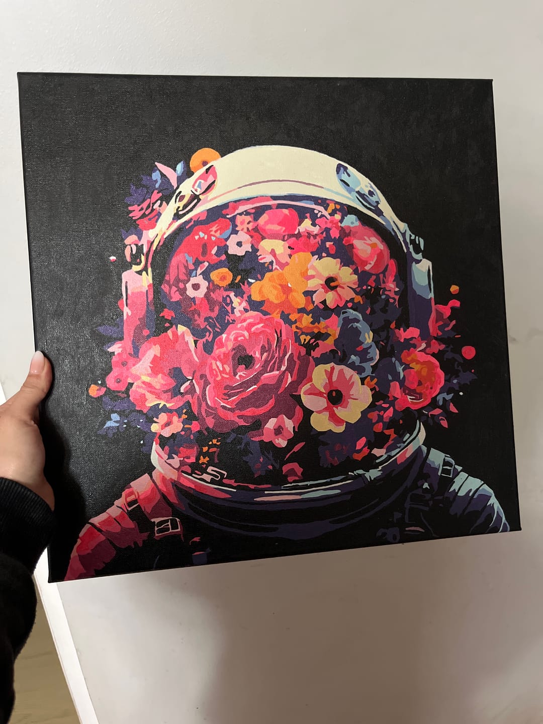 Customer photo review of Astronauta Floreado (Pintura por Números) 40x40 cm