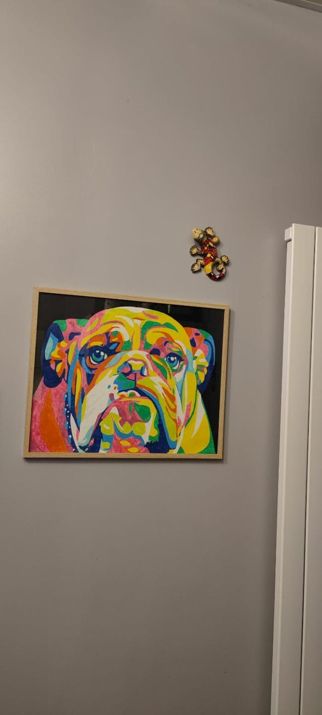 Customer photo review of Bulldog Pop Art