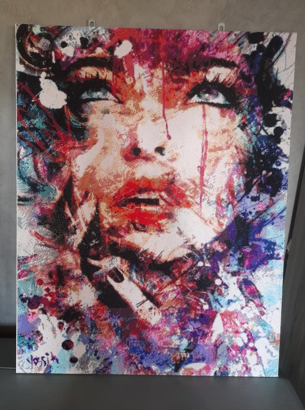 Customer photo review of Broderie Diamant - Visage de Femme Design