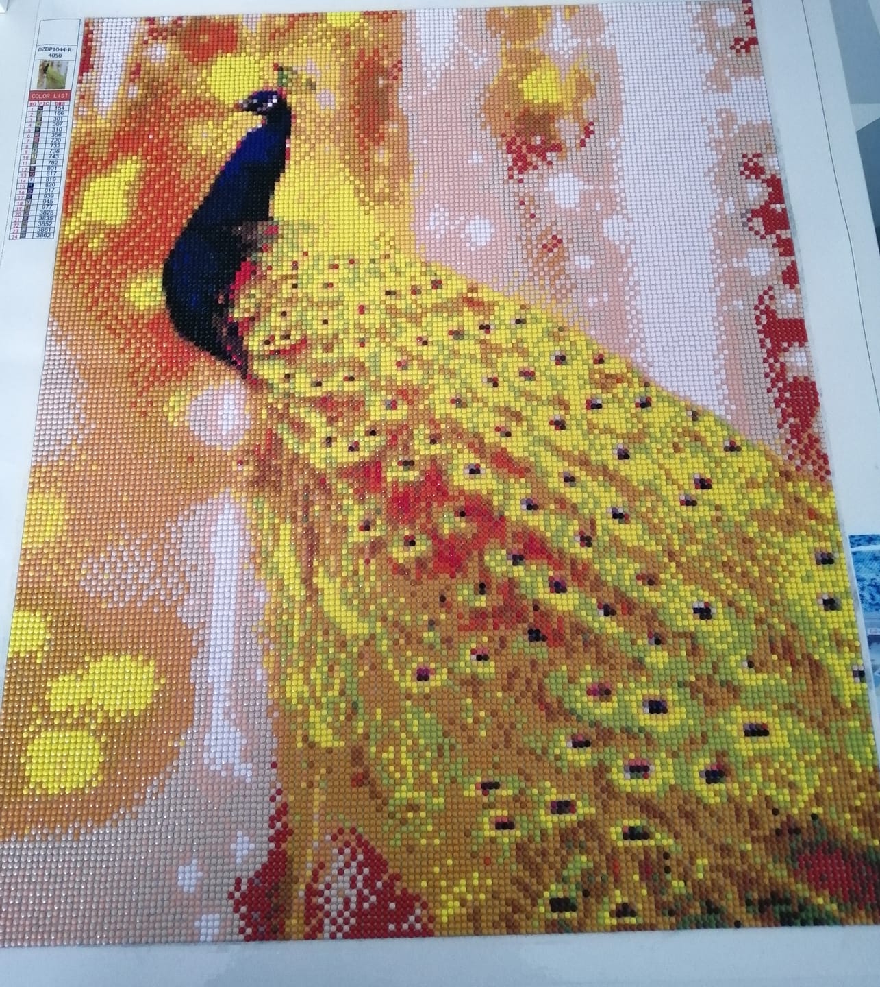 Customer photo review of Broderie Diamant - Paon scintillant