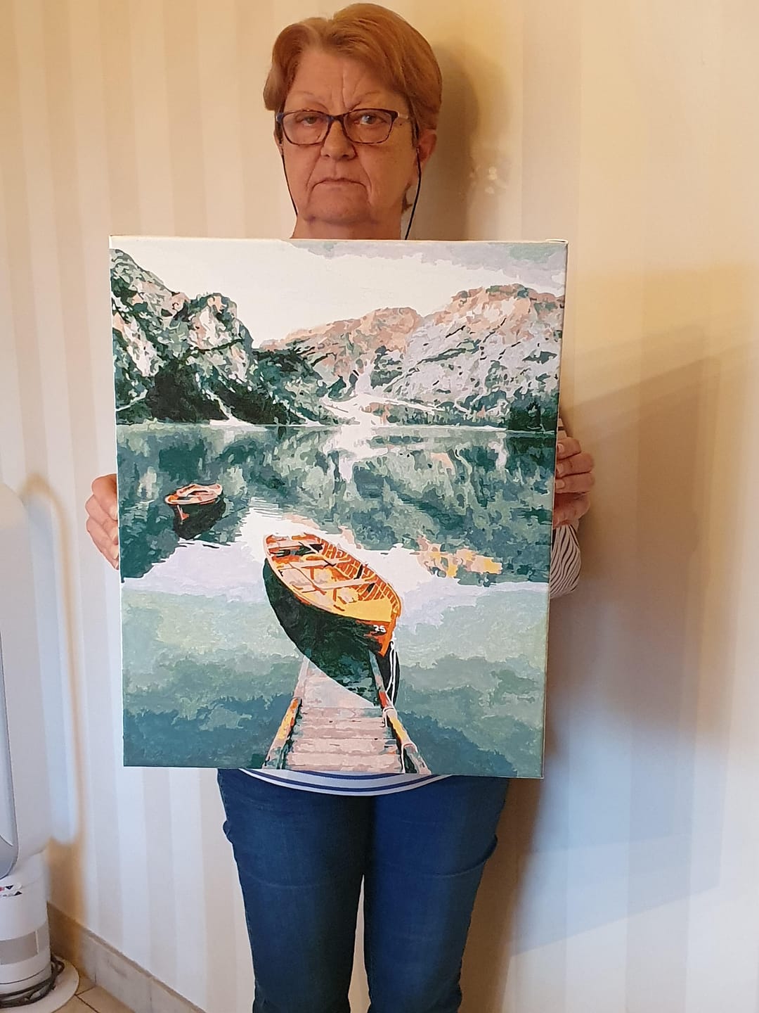 Customer photo review of Barque et lac de montagne