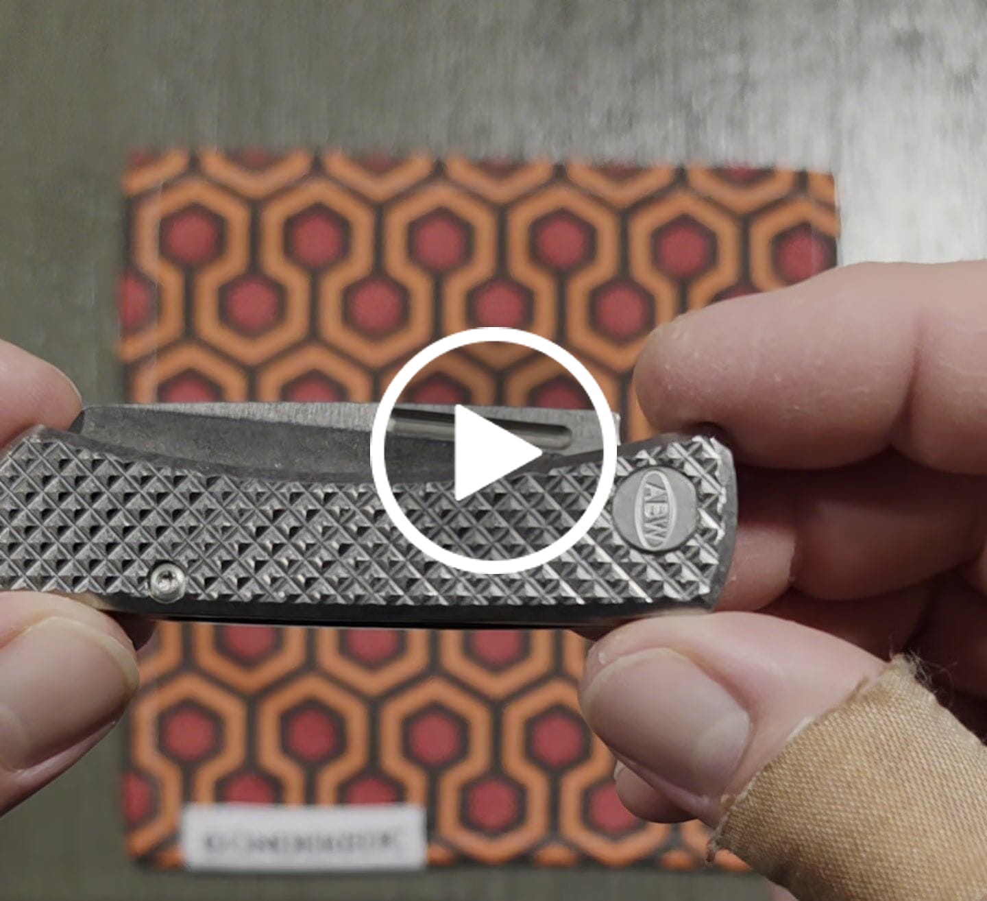 Customer video review of ABW Slip Joint 2.25" – Diamond Milled Titanium, MagnaCut Stonewash Wharncliffe – Made in USA