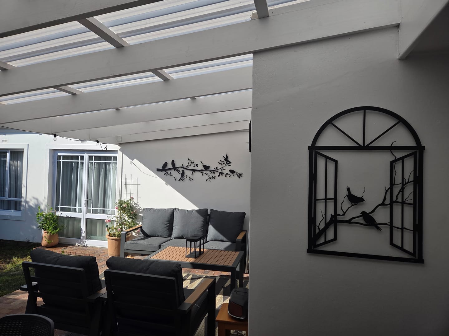 Customer photo review of Serenity View Metal Wall Art