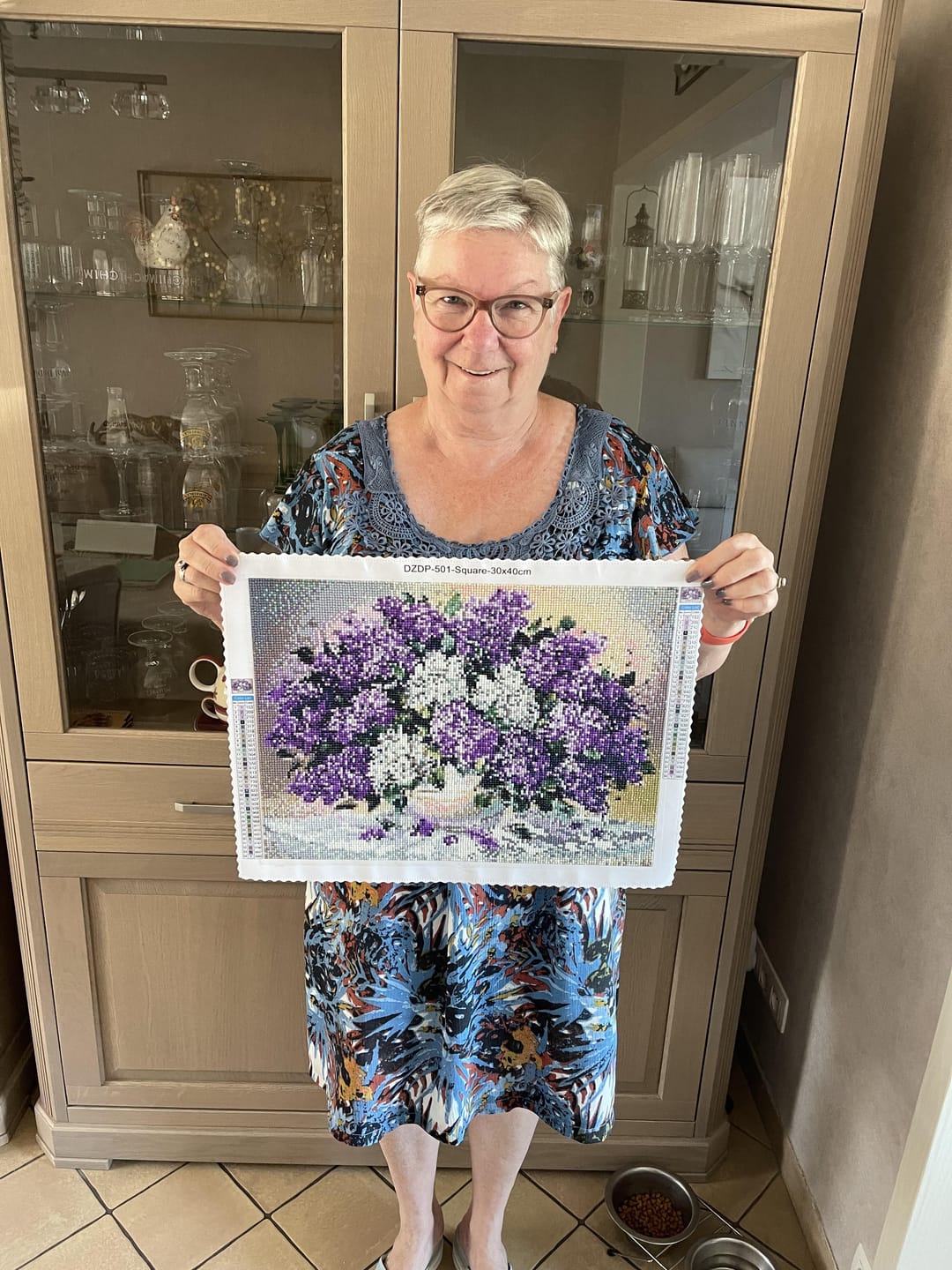 Customer photo review of Broderie Diamant - Bouquet Violet