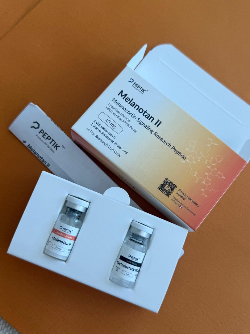 Customer photo review of Melanotan II Lyophilized Vial + Sterile Water
