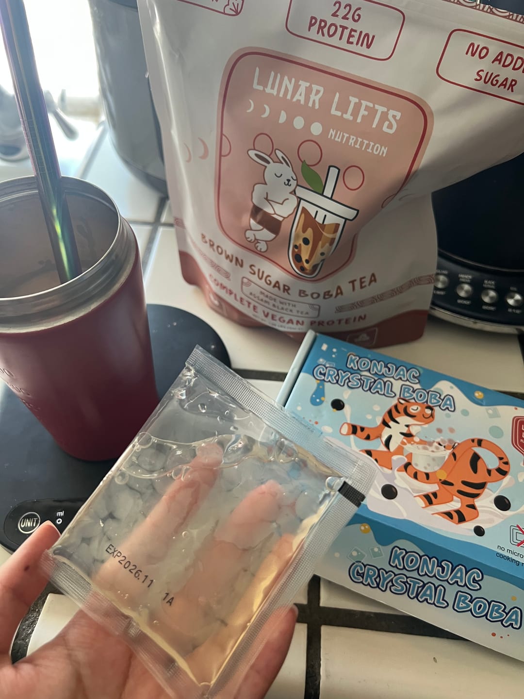 Customer photo review of Konjac Crystal Boba