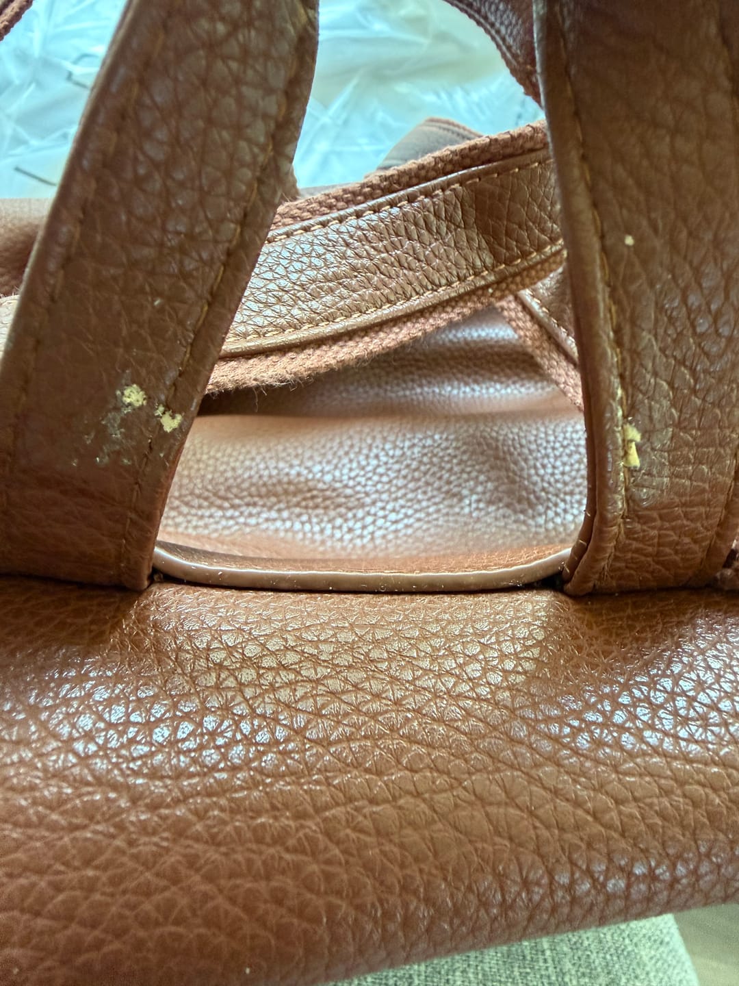 Customer photo review of Petit Diaper Bag Caramel