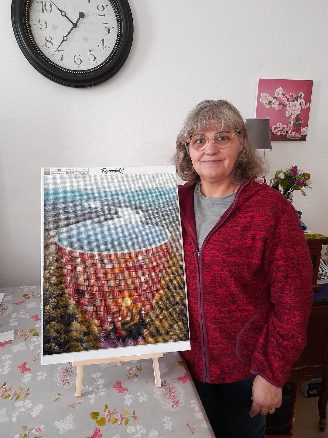 Customer photo review of Broderie Diamant - Rivière et Bibliothèque