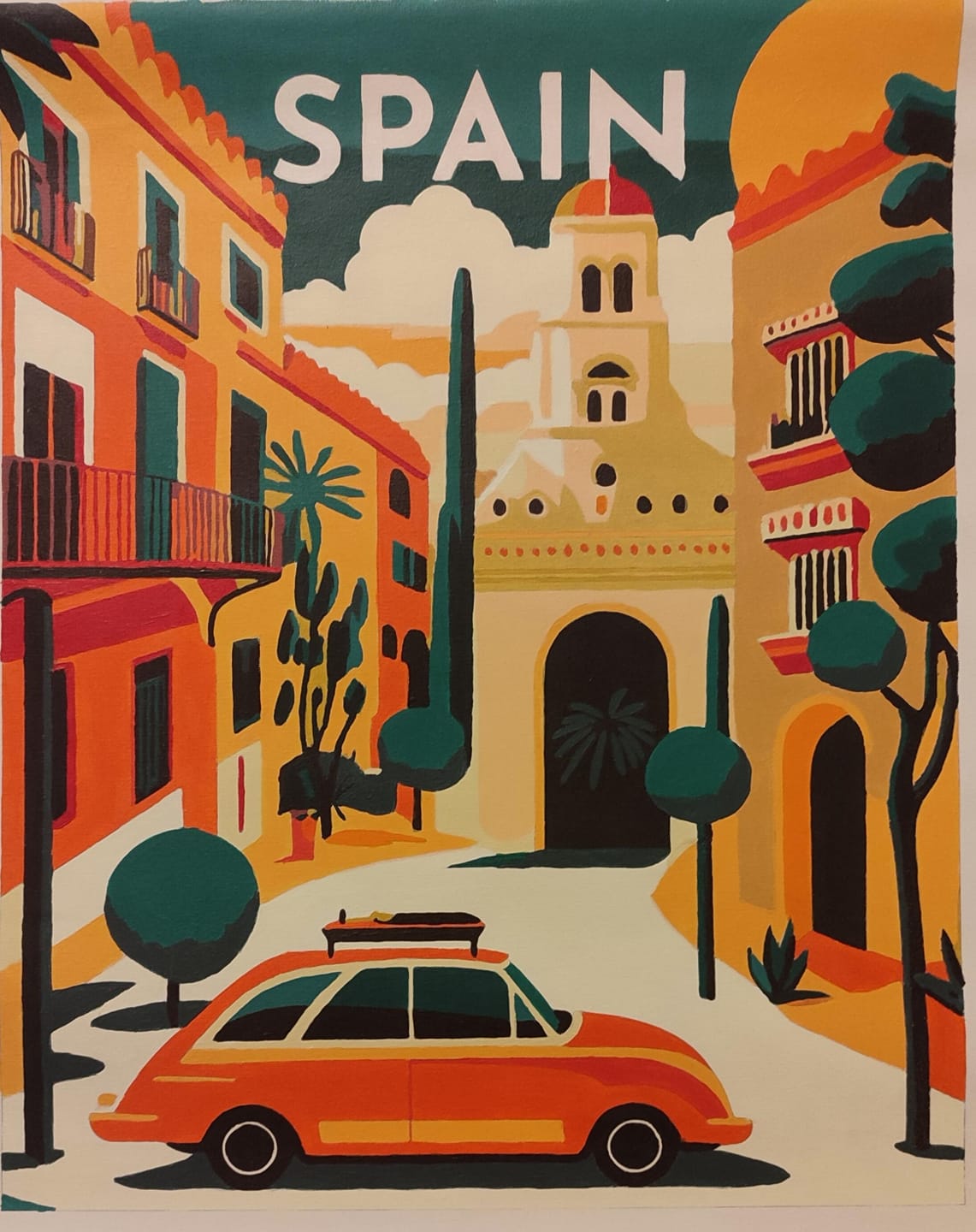 Customer photo review of Affiche Vintage Séville
