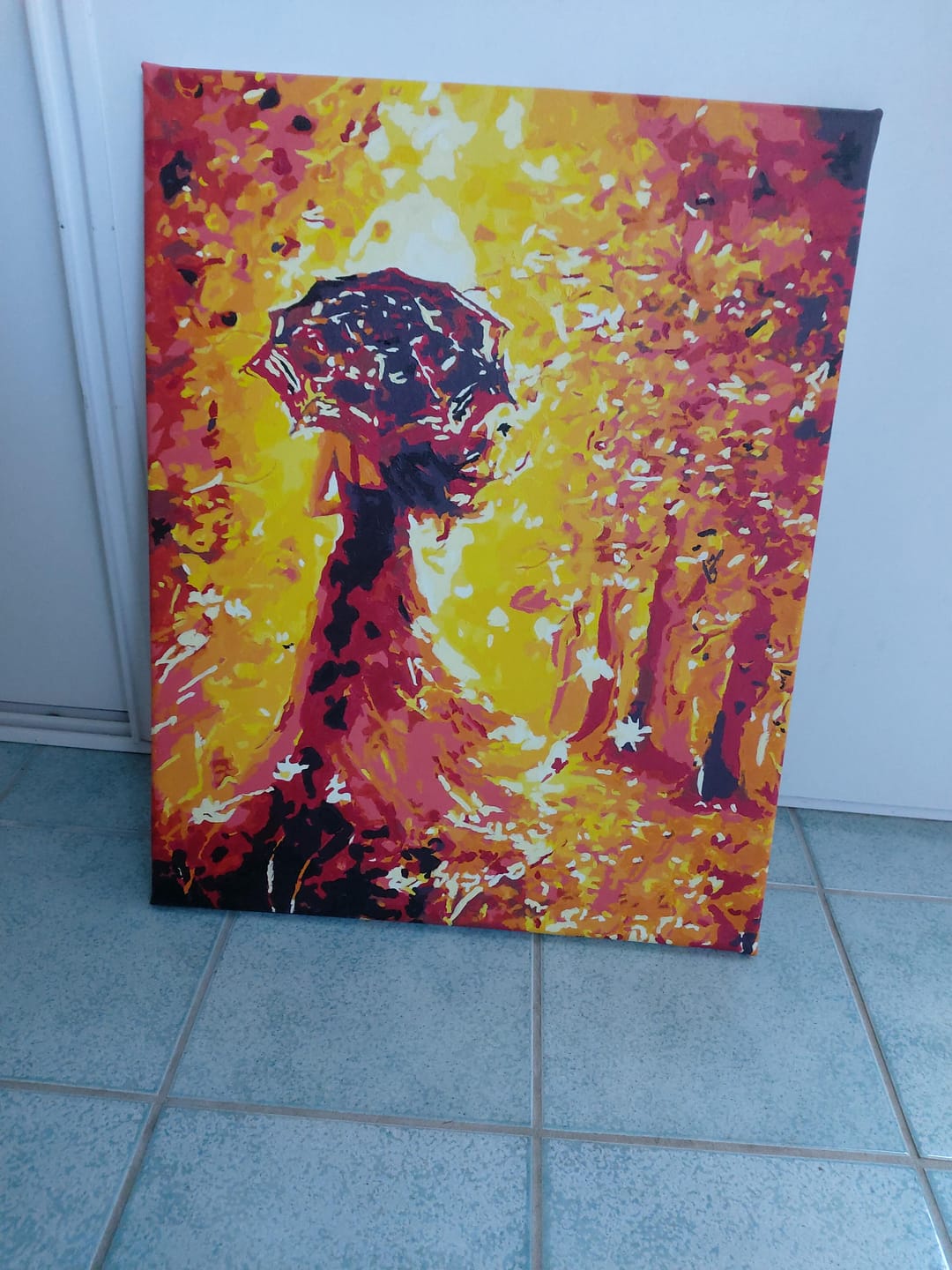 Customer photo review of Forêt d'Automne et Femme au Parapluie