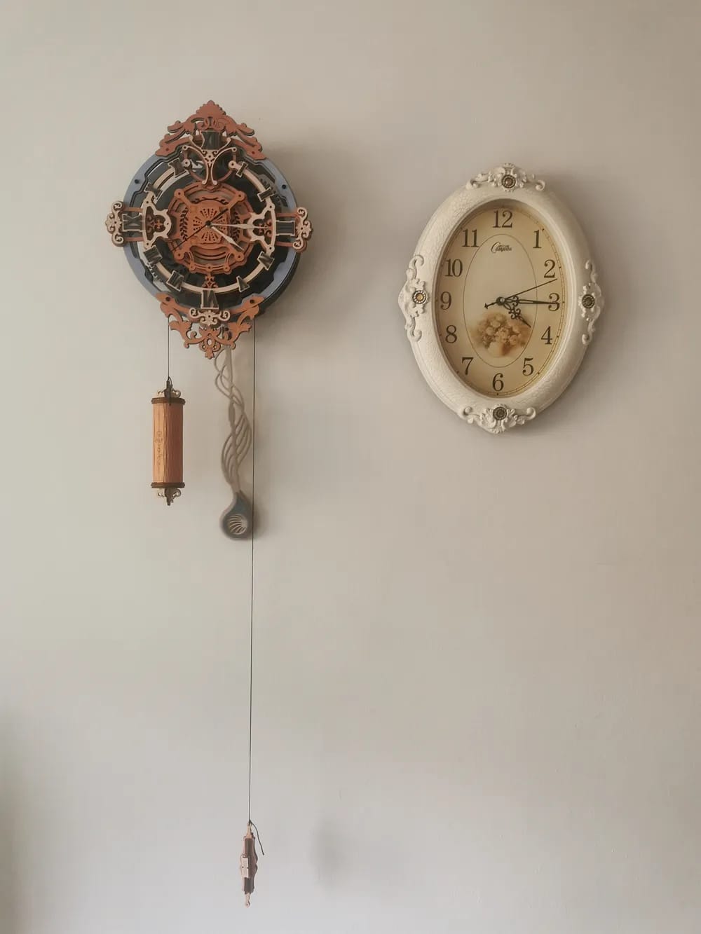 Customer photo review of Puzzle 3D Horloge murale romantique