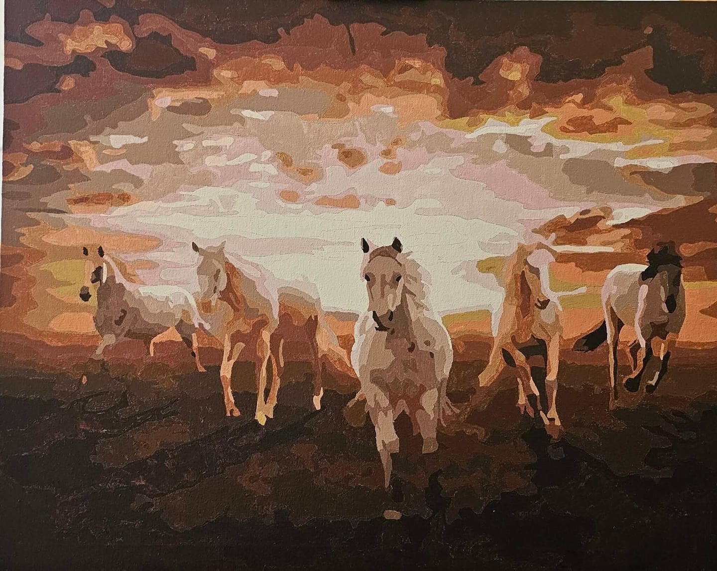 Customer photo review of Chevaux blancs galopant