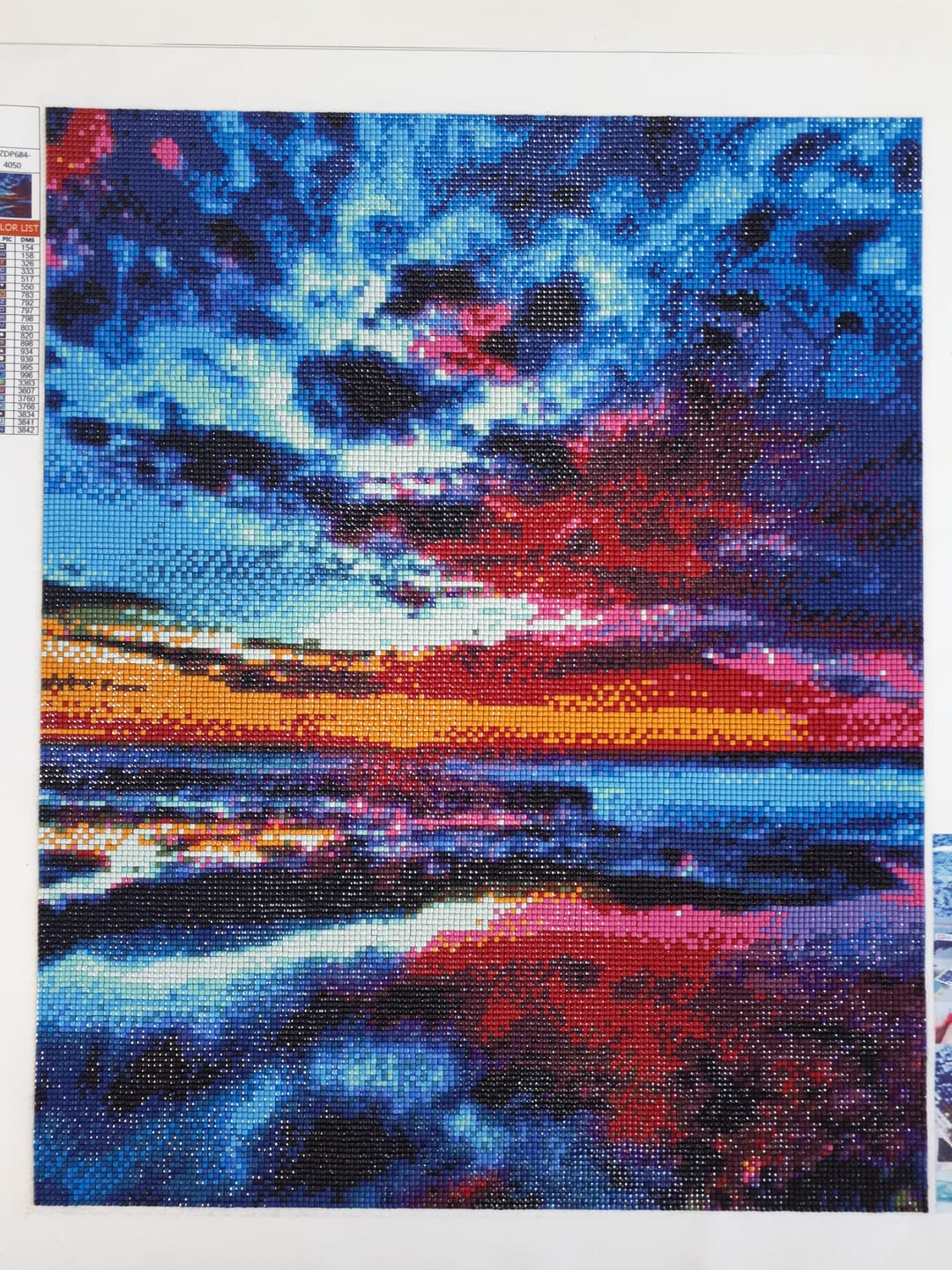 Customer photo review of Broderie Diamant - Effets de Ciel