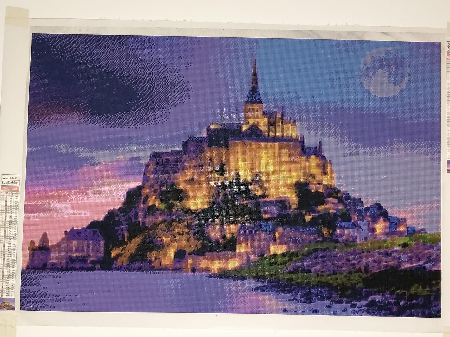 Customer photo review of Broderie Diamant - Le Mont Saint Michel