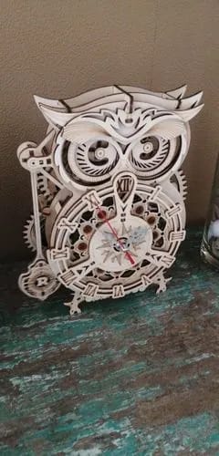 Customer photo review of Puzzle 3D Horloge Hibou