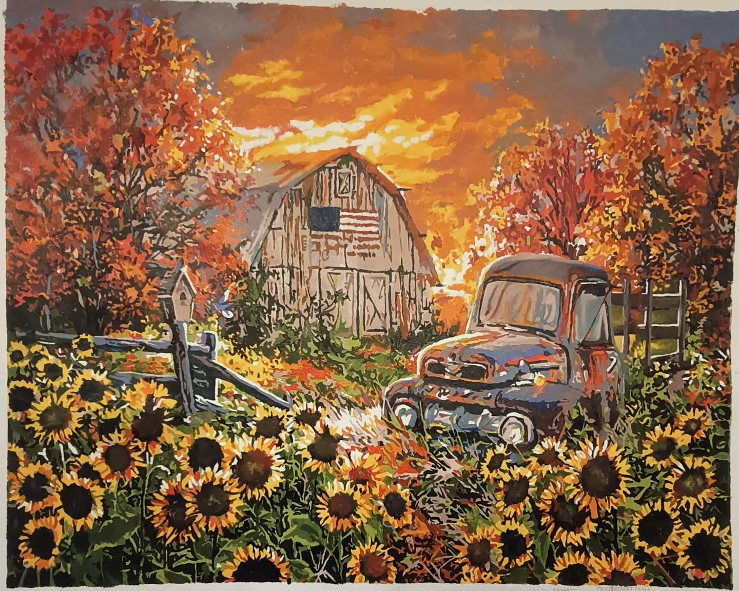 Customer photo review of Tournesols devant la grange