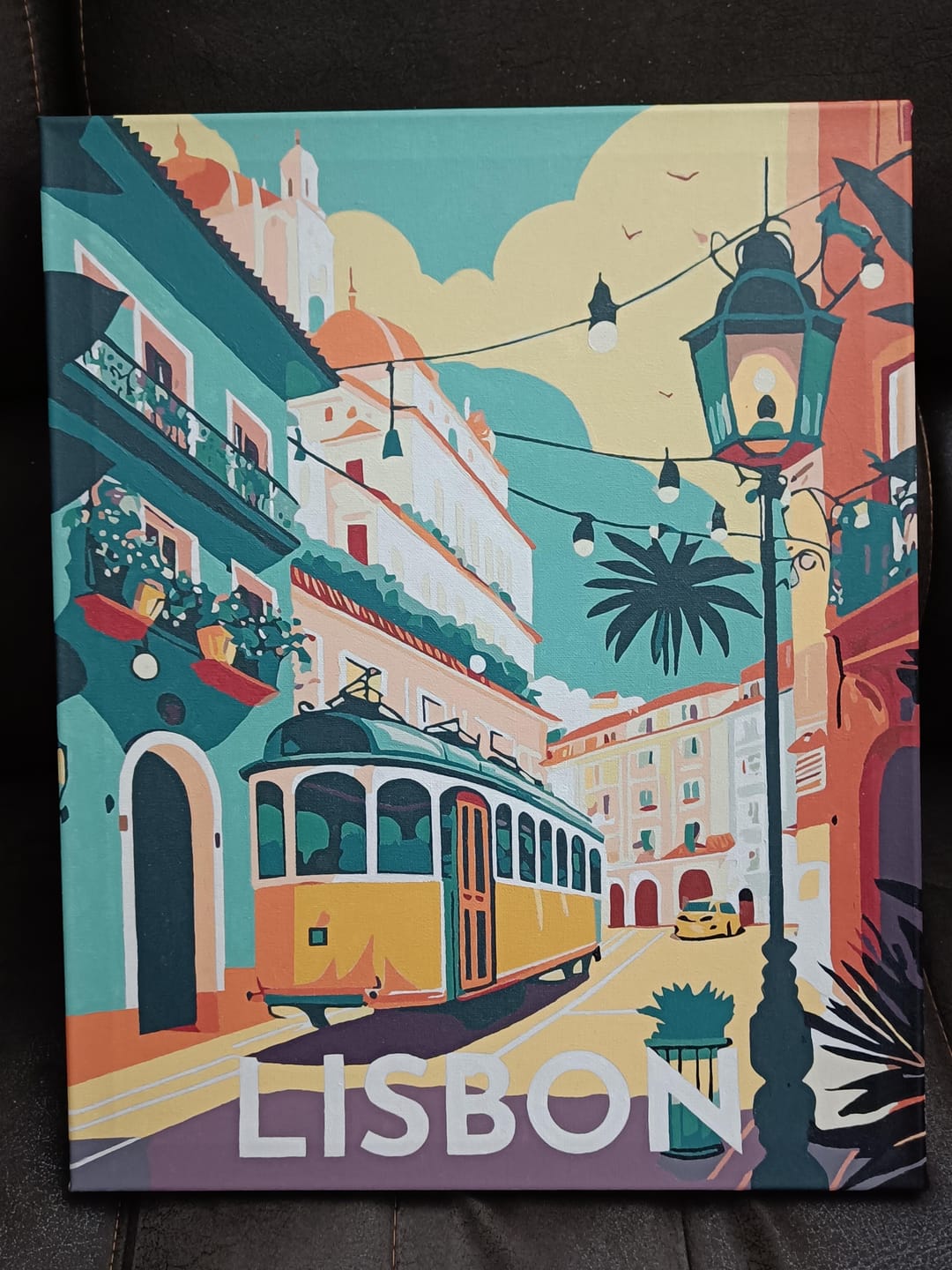 Customer photo review of Affiche Vintage Lisbonne