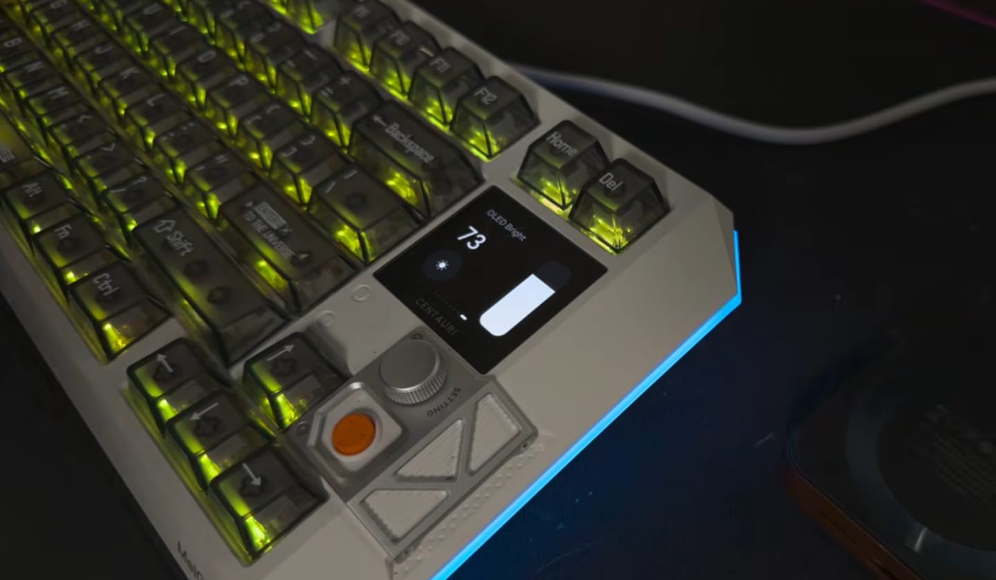 Customer photo review of Centauri60/80 Hall Effect Gaming Keyboard