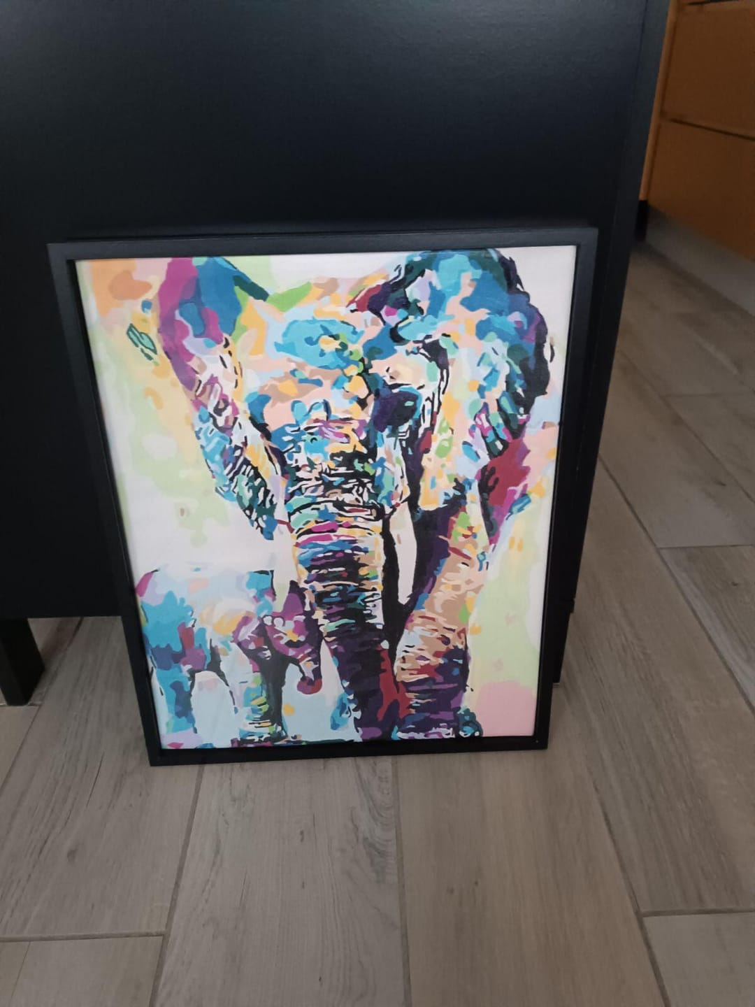 Customer photo review of Eléphants Aquarelle
