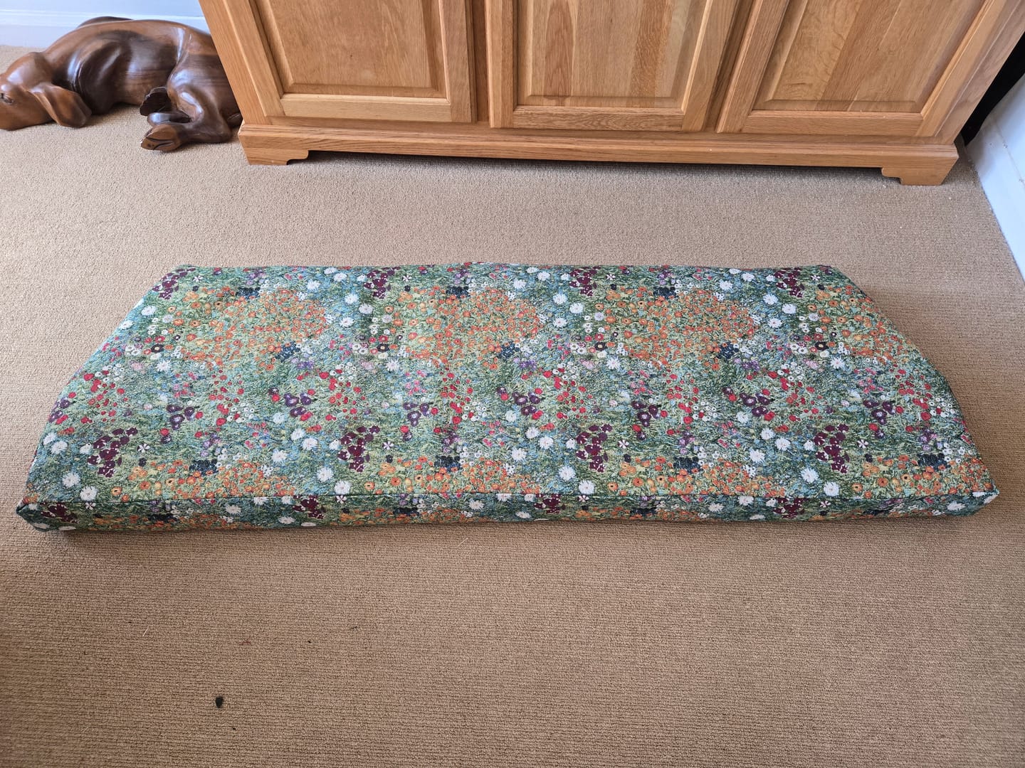 Customer photo review of Monet Flower Garden Tapestry Fabric