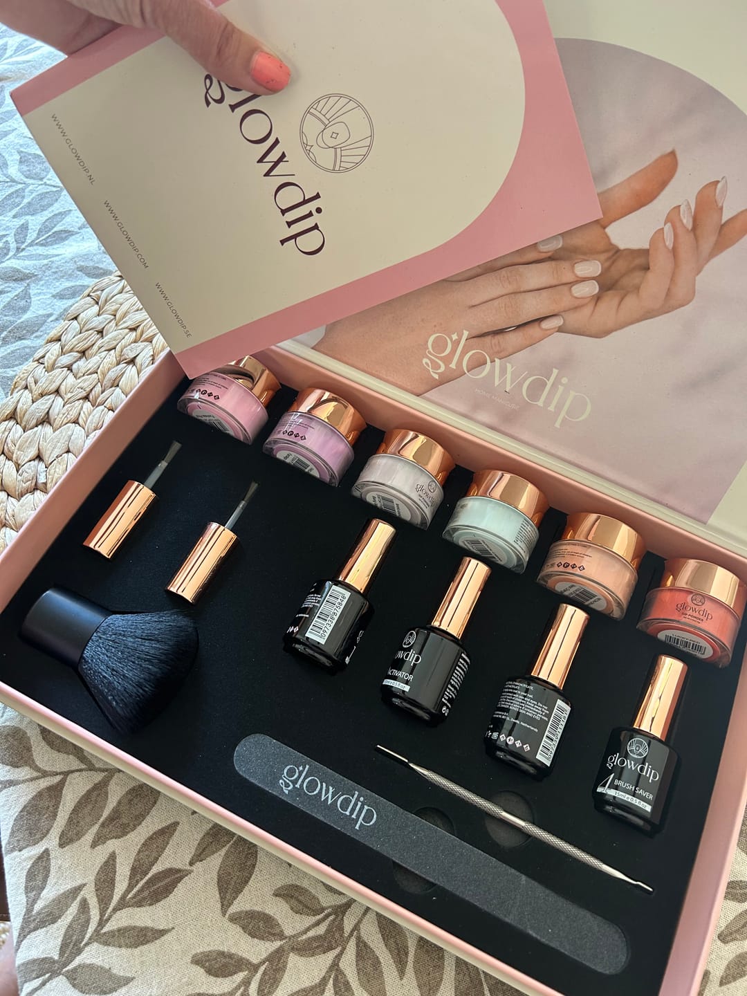 Customer photo review of Glowdip Allt-i-ett Manikyrset