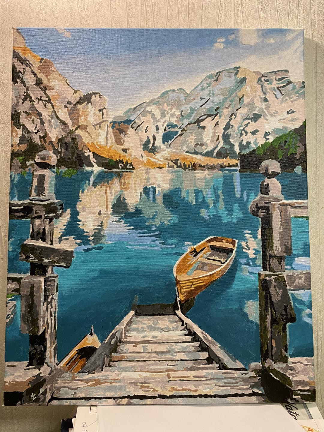 Customer photo review of Barque sur un Lac de Montagne