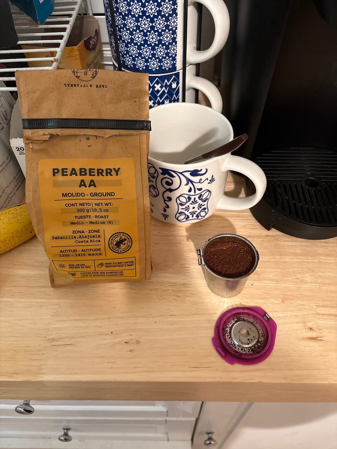 Customer photo review of Café Hacienda Doka Peaberry AA