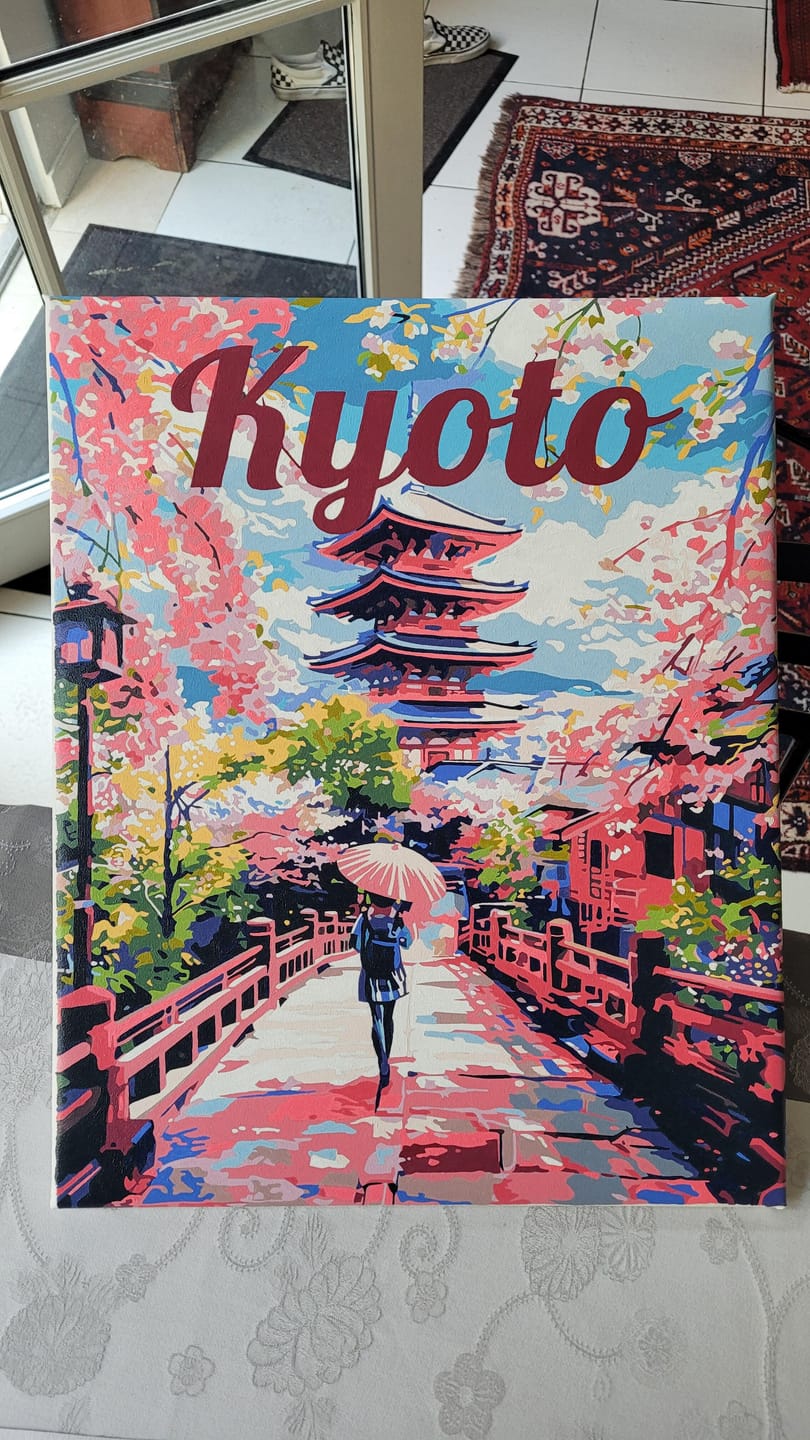 Customer photo review of Affiche de voyage Kyoto en fleurs