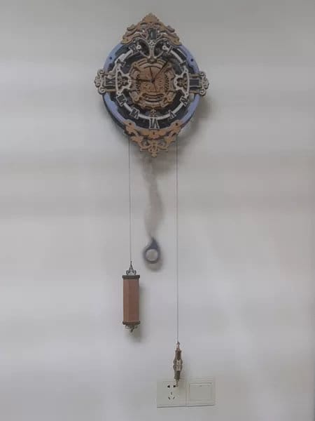Customer photo review of Puzzle 3D Horloge murale romantique
