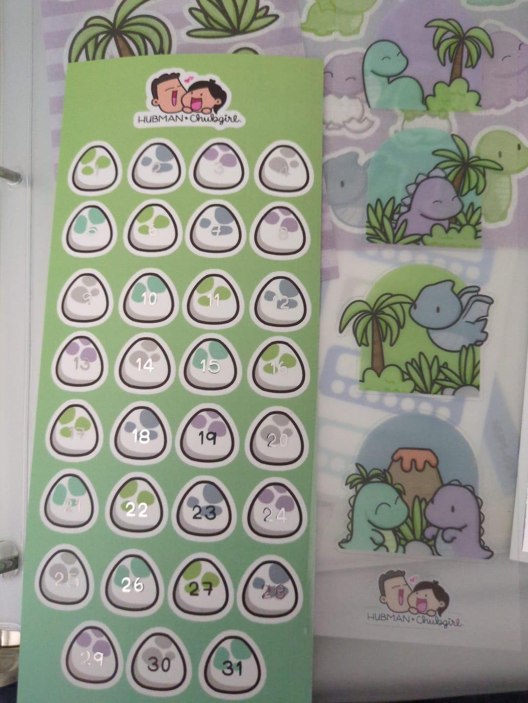 Customer photo review of Happy Dinos Variety Sticker Pack