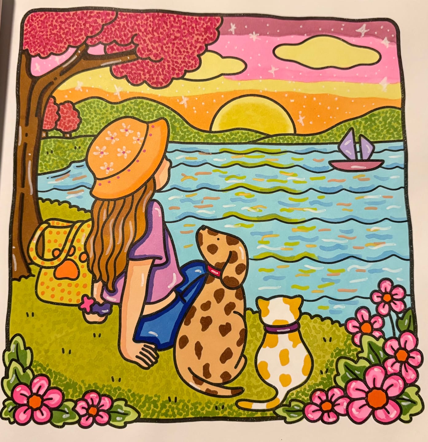 Customer photo review of Ohuhu Oahu 120 Colors Dual Tips Alcohol Art Markers, Fine & Chisel