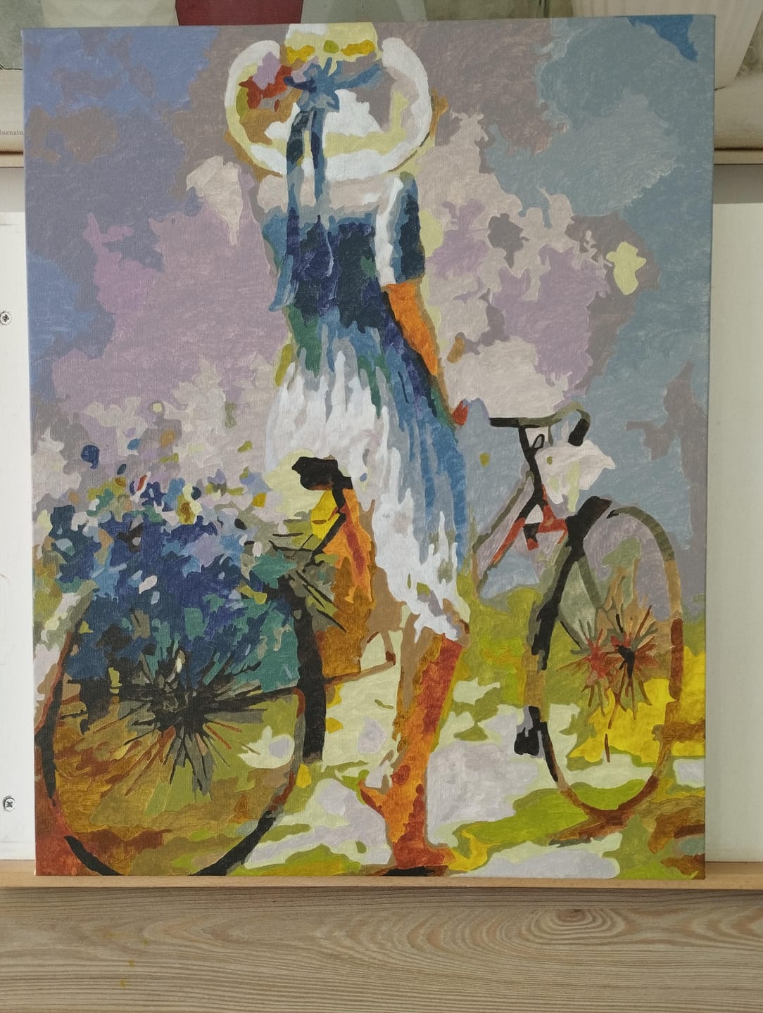 Customer photo review of Jeune femme à bicyclette