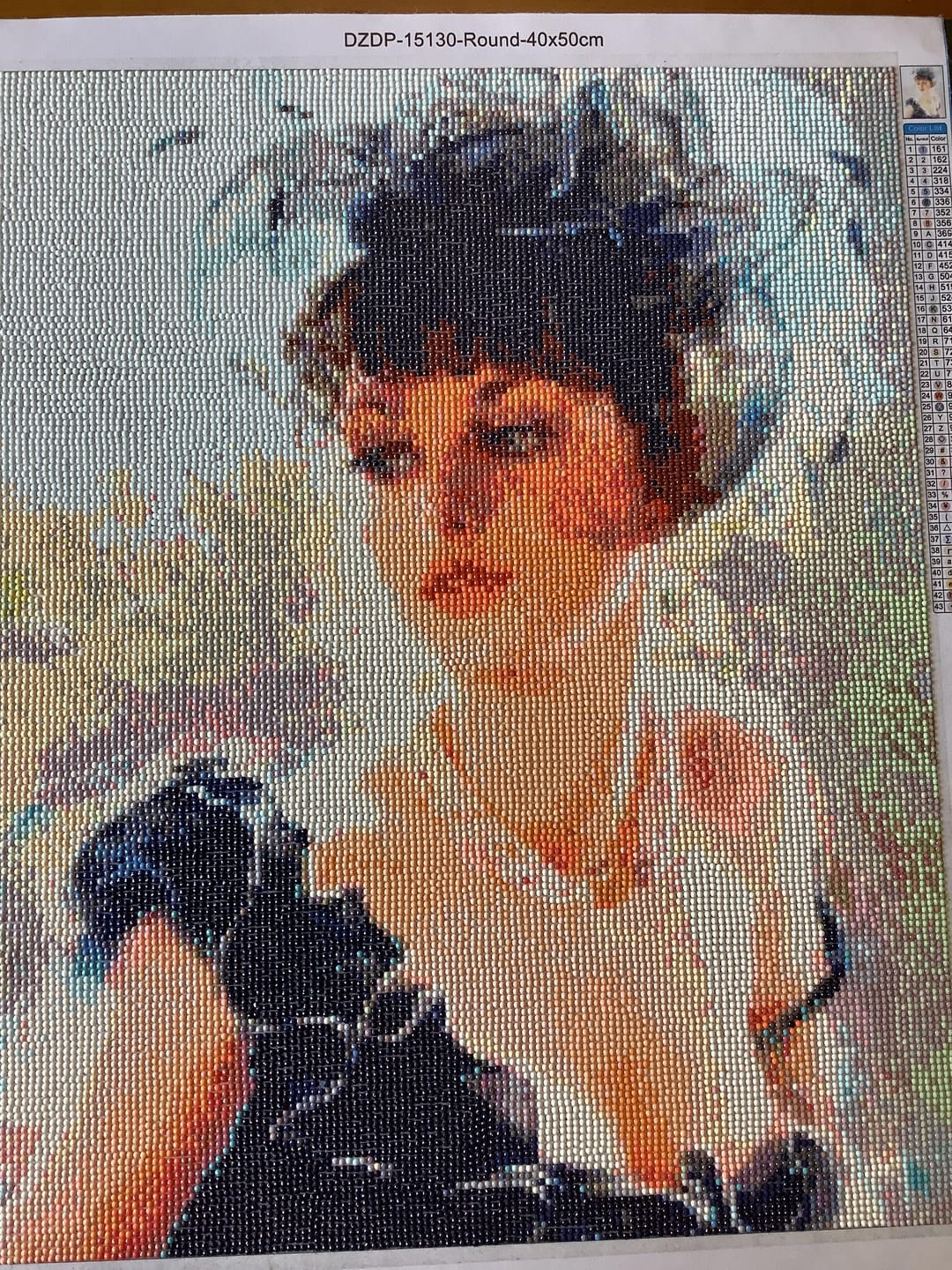 Customer photo review of Broderie Diamant - Une femme très élégante