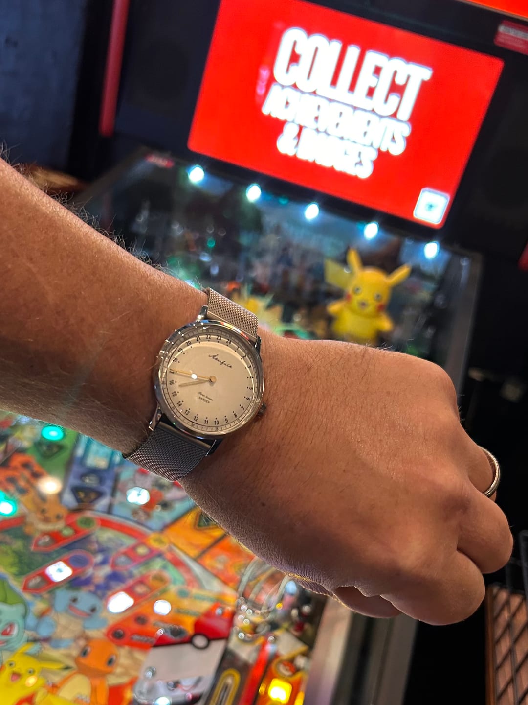 Customer photo review of First Season Silver White with Black NATO