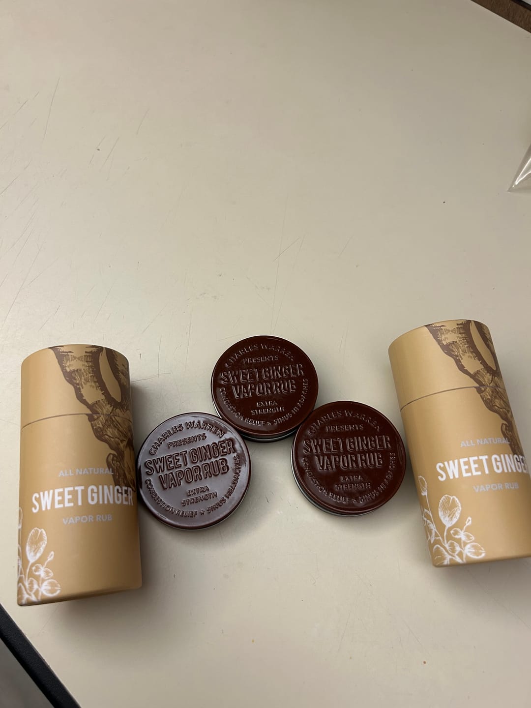 Customer photo review of Extra Strength Sweet Ginger Vapor Rub [Compact]