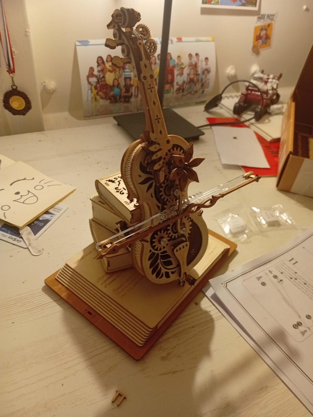 Customer photo review of Puzzle 3D Violoncelle magique