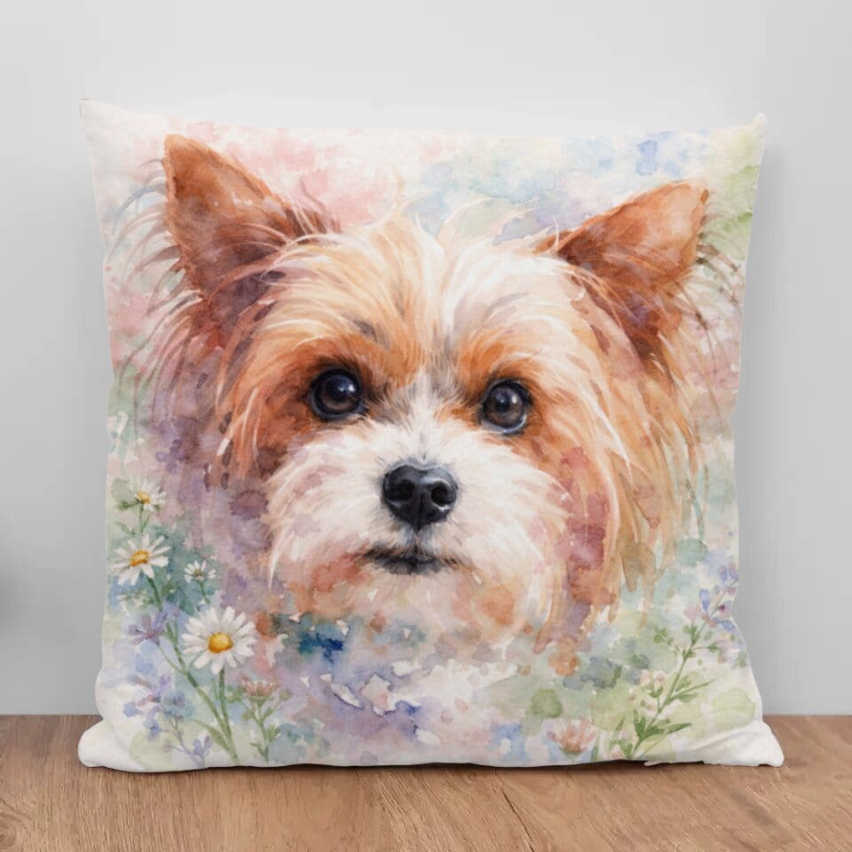Customer photo review of Watercolour - Personalised Pillow