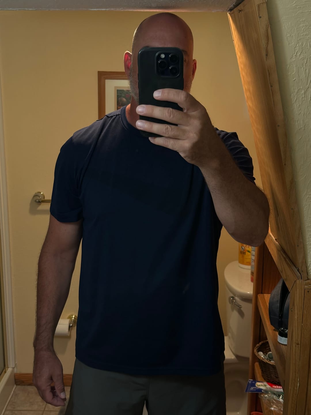 Customer photo review of Fitted Lycra Performance Tee 2.0