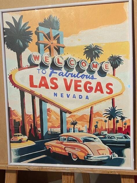 Customer photo review of Affiche Vintage Las Vegas