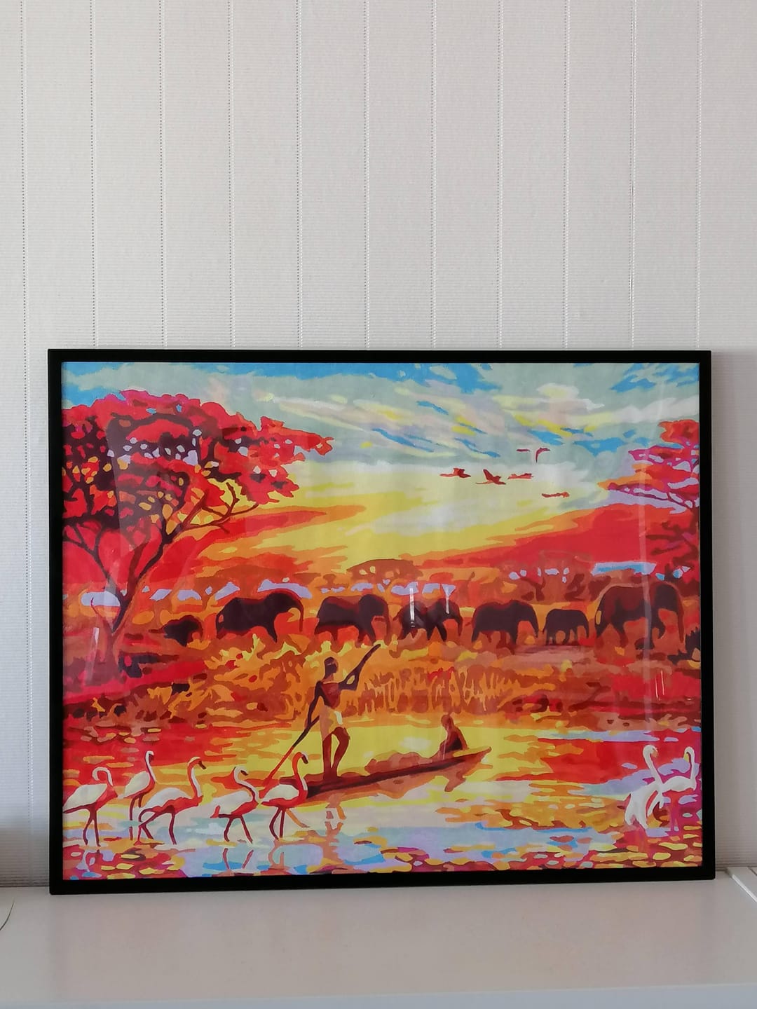 Customer photo review of Eléphants au Coucher du soleil