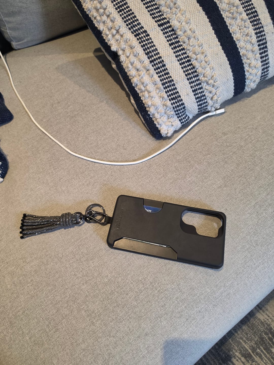 Customer photo review of Tassel Keychain - Gunmetal