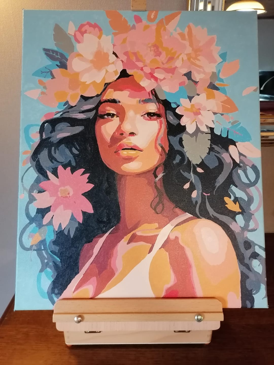 Customer photo review of Beauté couronnée de pivoines