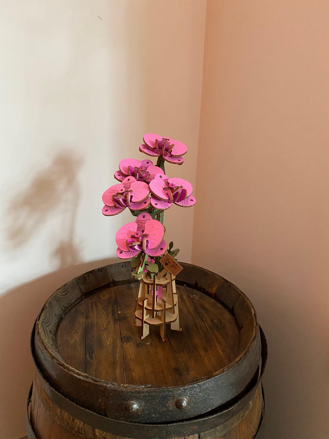 Customer photo review of Puzzle 3D Orchidée Violette et Papillon