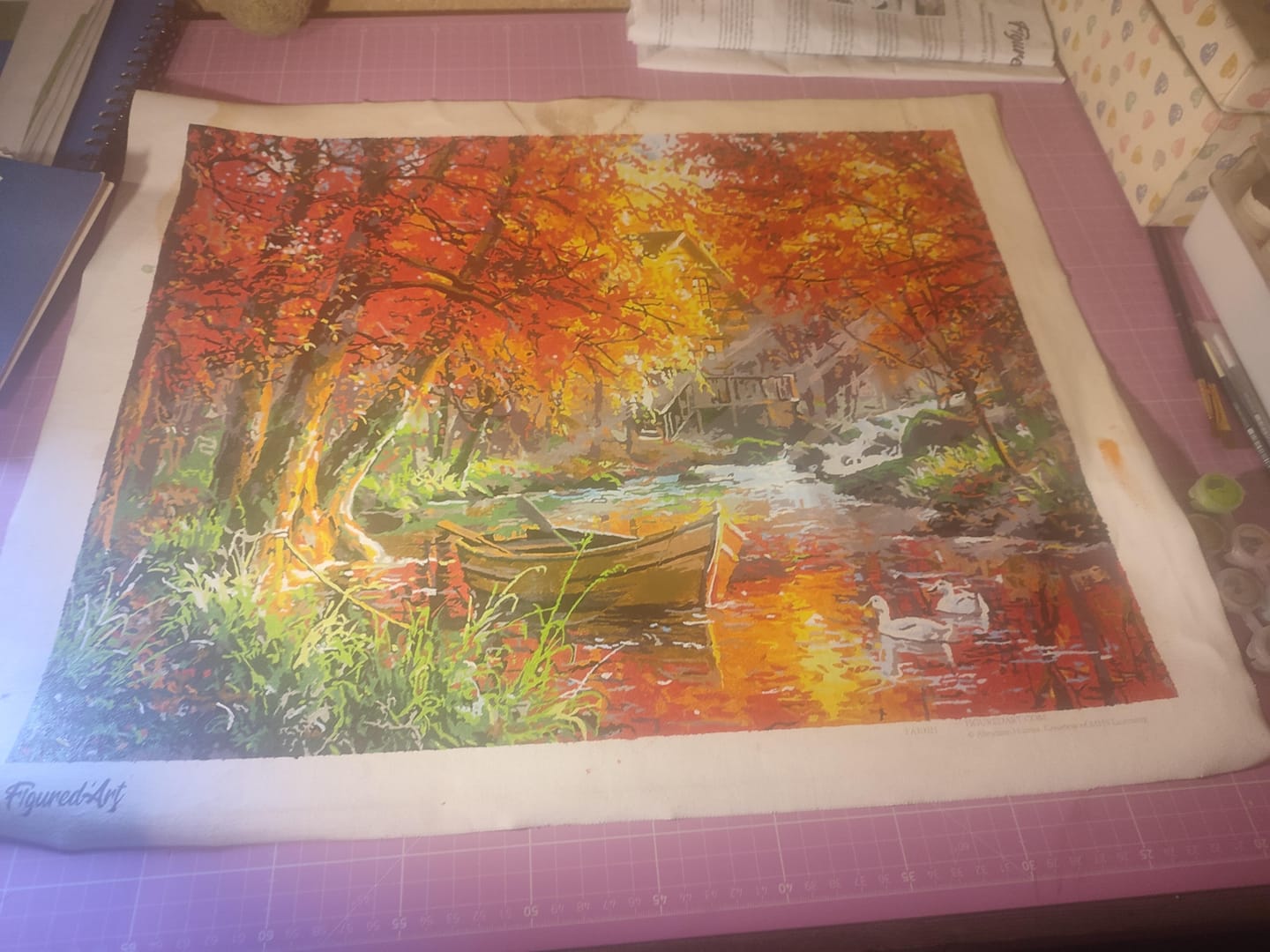 Customer photo review of Rivière d'Automne et barque