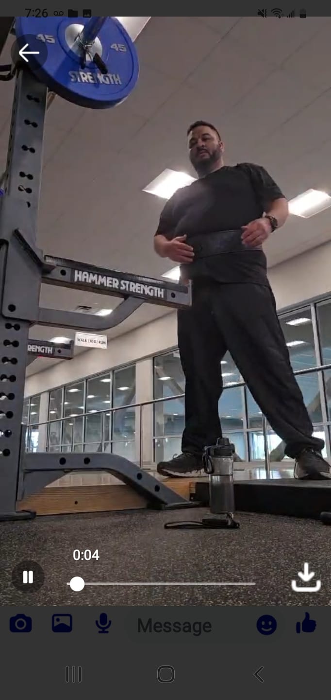 Customer photo review of Assault Belt: 10mm Lever Weightlifting Belt