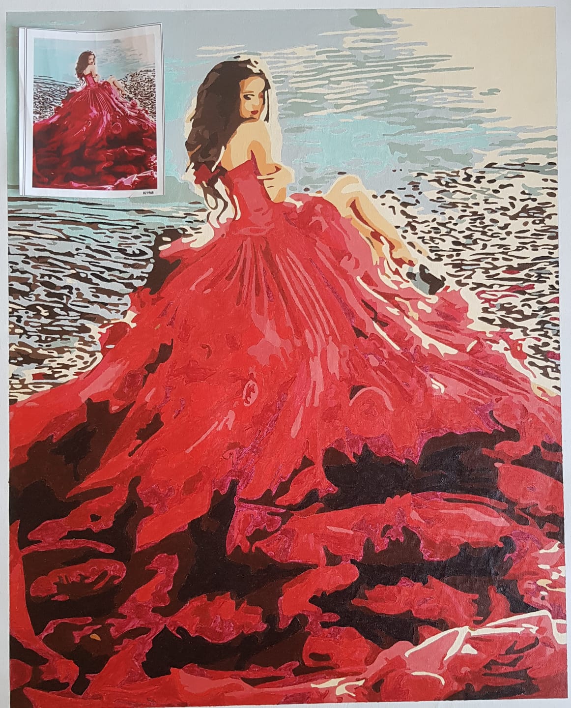 Customer photo review of Robe rouge